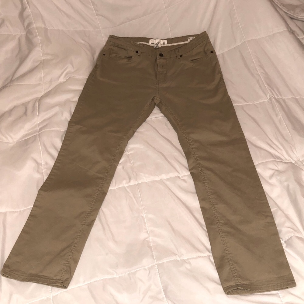 Straight leg tan khaki Pants , Paper Denim & Cloth brand, great condition